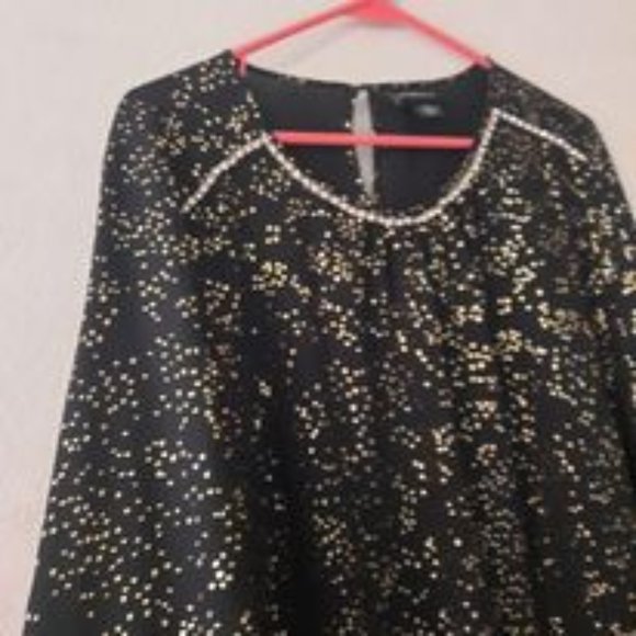 NWT Liz Claiborne Gold & Black Top  *BOGO* - Picture 5 of 7